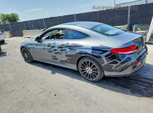 WDDWJ4JBXHF520428 2017 MERCEDES-BENZ C Gray Rear left