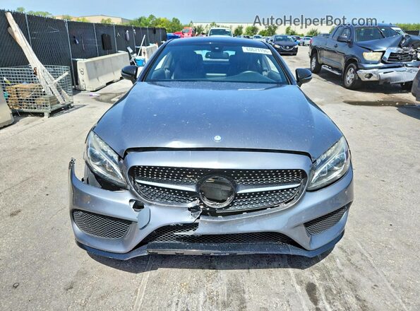 WDDWJ4JBXHF520428 2017 MERCEDES-BENZ C Gray Front view