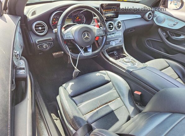 WDDWJ4JBXHF520428 2017 MERCEDES-BENZ C Gray Dashboard view