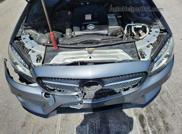 WDDWJ4JBXHF520428 2017 MERCEDES-BENZ C Gray Rear interior view