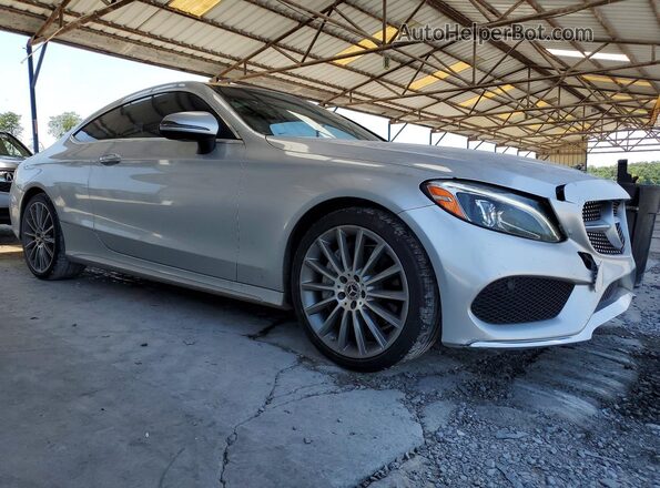 WDDWJ4JBXJF596107 2018 MERCEDES-BENZ C Silver Delantero derecho