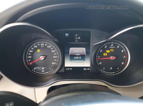 WDDWJ4JBXJF596107 2018 MERCEDES-BENZ C Silver Vista del cuadro de instrumentos