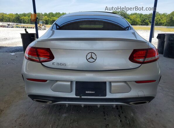 WDDWJ4JBXJF596107 2018 MERCEDES-BENZ C Silver Vista trasera