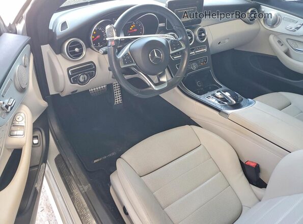 WDDWJ4JBXJF596107 2018 MERCEDES-BENZ C Silver Vista del salpicadero