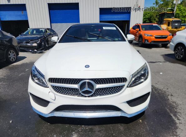WDDWJ4KB1HF386049 2017 MERCEDES-BENZ C White Դիմացի տեսք