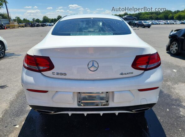 WDDWJ4KB1HF386049 2017 MERCEDES-BENZ C White Հետևի տեսք