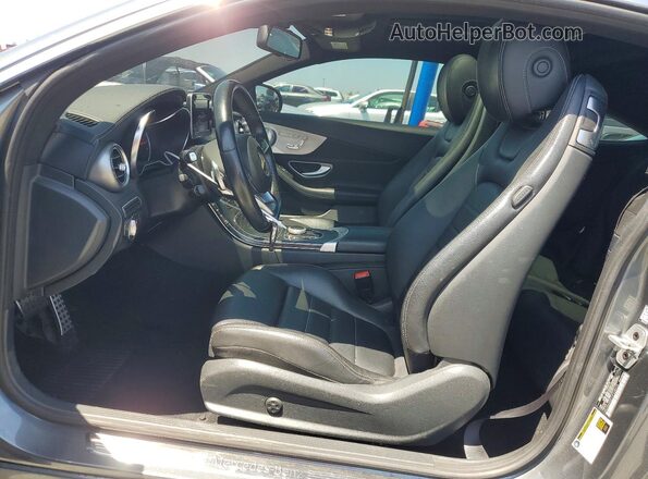 WDDWJ4KB1HF538315 2017 MERCEDES-BENZ C Gray Вид салону спереду