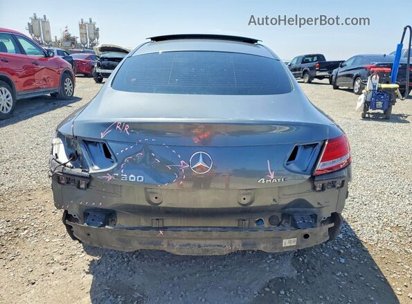 WDDWJ4KB1HF538315 2017 MERCEDES-BENZ C Gray Вид ззаду