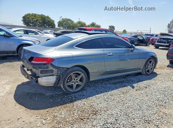 WDDWJ4KB1HF538315 2017 MERCEDES-BENZ C Gray Задня права чверть