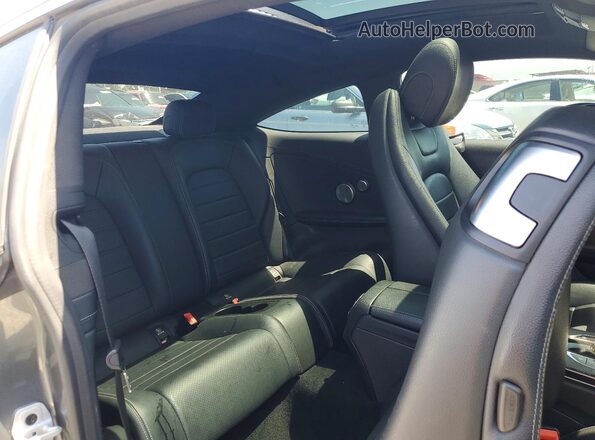 WDDWJ4KB1HF538315 2017 MERCEDES-BENZ C Gray Вид задніх сидінь