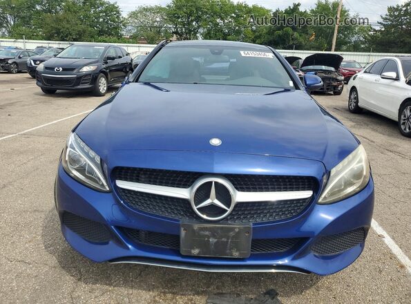 WDDWJ4KB2HF331450 2017 MERCEDES-BENZ C Blue Front view