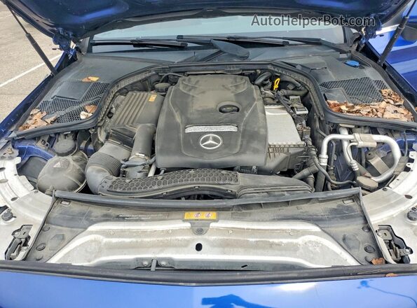 WDDWJ4KB2HF331450 2017 MERCEDES-BENZ C Blue Rear interior view