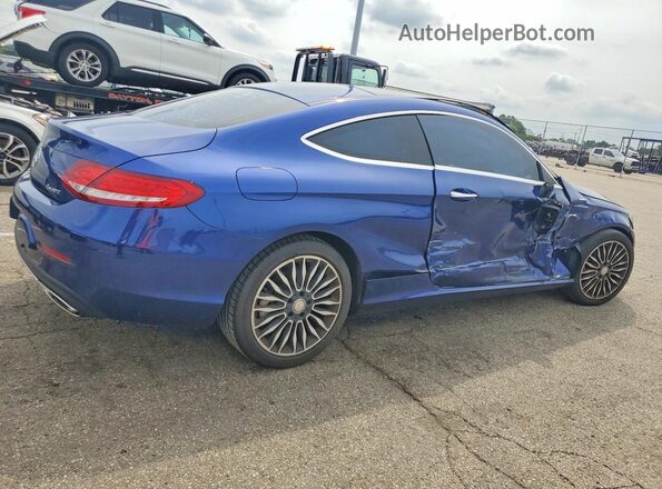 WDDWJ4KB2HF331450 2017 MERCEDES-BENZ C Blue Rear right