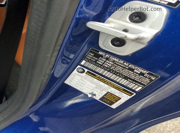 WDDWJ4KB2HF331450 2017 MERCEDES-BENZ C Blue Engine compartment view