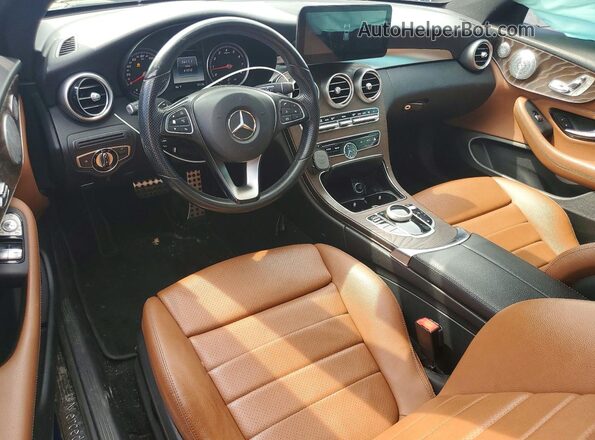 WDDWJ4KB2HF331450 2017 MERCEDES-BENZ C Blue Dashboard view