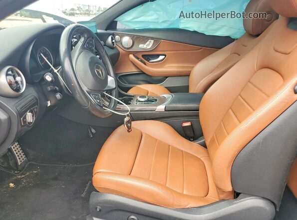 WDDWJ4KB2HF331450 2017 MERCEDES-BENZ C Blue Front interior view