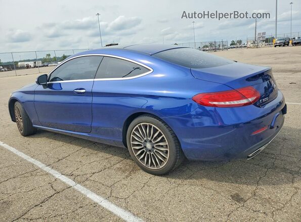 WDDWJ4KB2HF331450 2017 MERCEDES-BENZ C Blue Rear left
