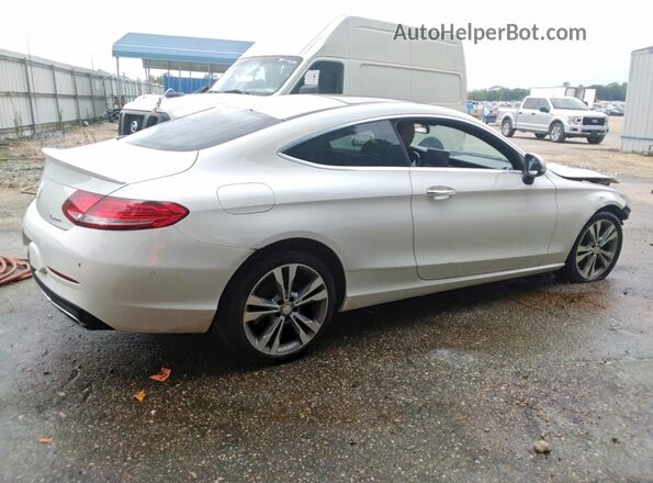 WDDWJ4KB2HF361399 2017 MERCEDES-BENZ C Белый Задняя правая четверть