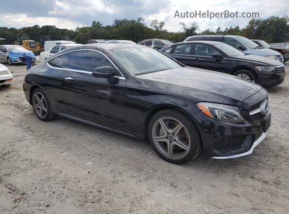 WDDWJ4KB2HF527582 2017 MERCEDES-BENZ C Black Front right