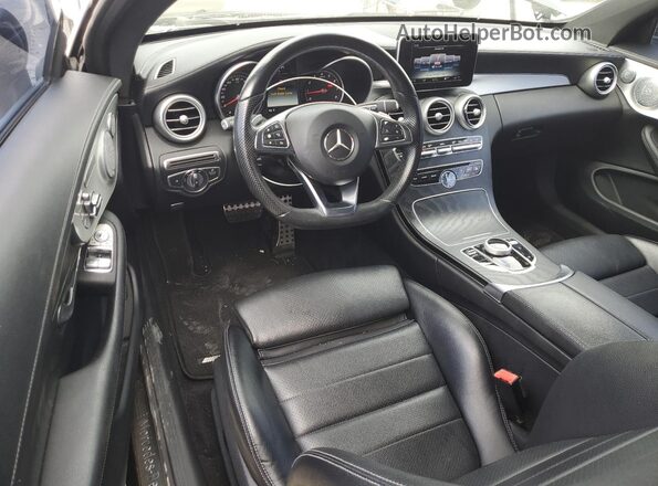 WDDWJ4KB2HF527582 2017 MERCEDES-BENZ C Black Dashboard view