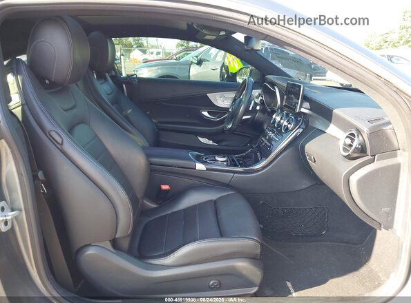 WDDWJ4KB2HF550456 2017 MERCEDES-BENZ C-CLASS Gray წინა სალონის ხედი