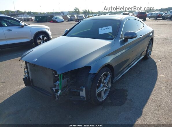 WDDWJ4KB2HF550456 2017 MERCEDES-BENZ C-CLASS Gray წინა მარცხენა ხედი სამი მეოთხედიდან