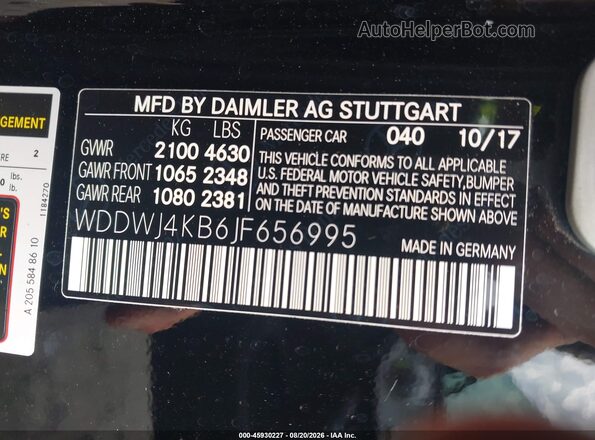 WDDWJ4KB6JF656995 2018 MERCEDES-BENZ C-CLASS Black Շարժիչի բաժամունքի տեսք