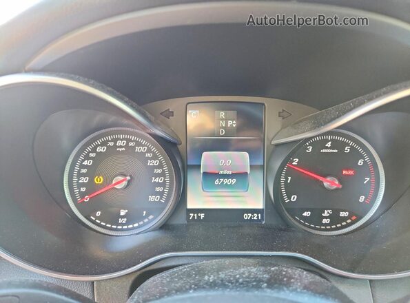 WDDWJ4KB7HF403596 2017 MERCEDES-BENZ C Black Vista del cuadro de instrumentos