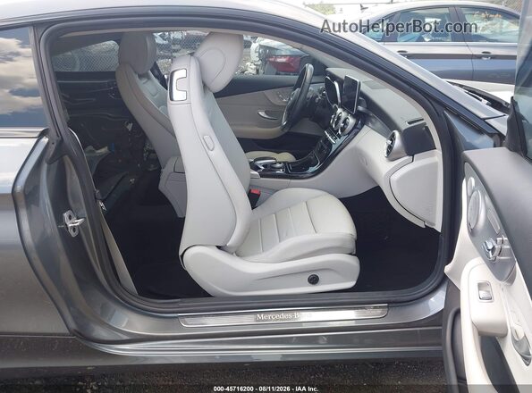 WDDWJ4KB8HF383147 2017 MERCEDES-BENZ C-CLASS Gray Սալոնի դիմացի տեսք