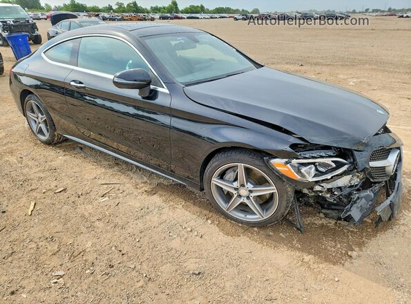 WDDWJ4KB8HF405941 2017 MERCEDES-BENZ C Черный Передняя правая четверть