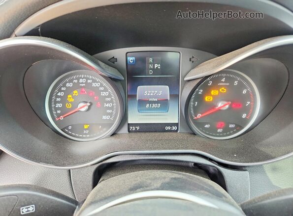 WDDWJ4KB8HF405941 2017 MERCEDES-BENZ C Черный Вид щитка приборов