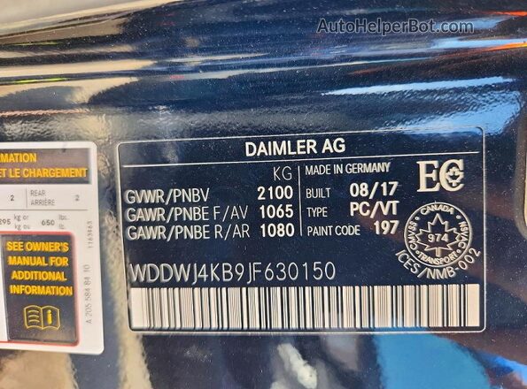 WDDWJ4KB9JF630150 2018 MERCEDES-BENZ C Black Вид підкапотного простору