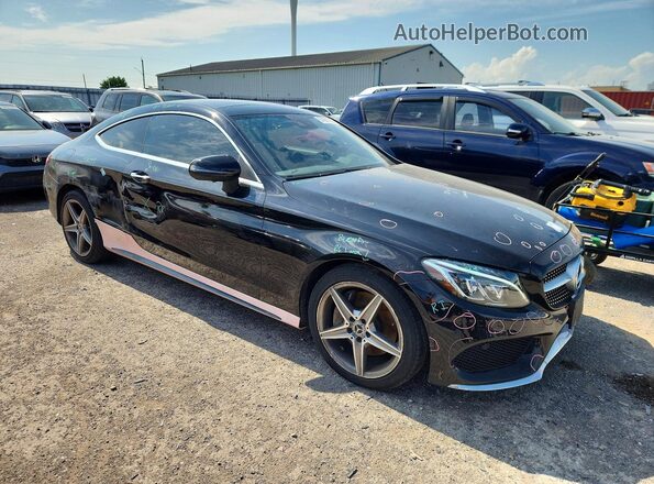 WDDWJ4KB9JF630150 2018 MERCEDES-BENZ C Black Передня права чверть