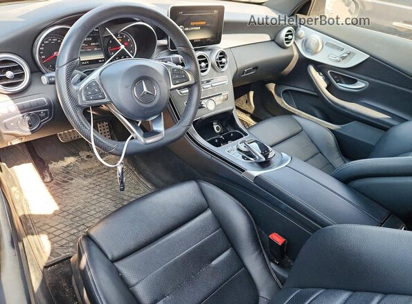 WDDWJ4KB9JF630150 2018 MERCEDES-BENZ C Black Вид панелі приладів
