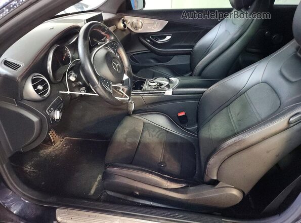 WDDWJ6EB0HF502798 2017 MERCEDES-BENZ C Blue Vista interior delantera