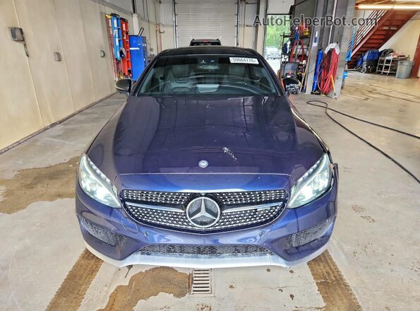WDDWJ6EB0HF502798 2017 MERCEDES-BENZ C Blue Vista frontal