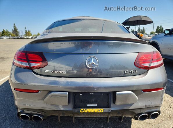 WDDWJ6EB3KF834029 2019 MERCEDES-BENZ C Gray უკანა ხედი