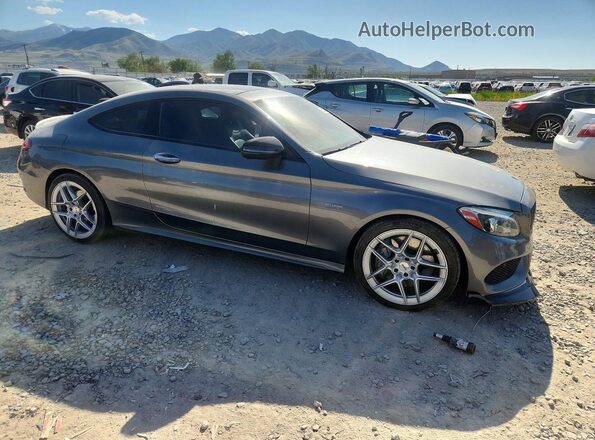 WDDWJ6EB6HF583676 2017 MERCEDES-BENZ C Charcoal Передня права чверть