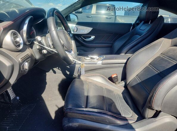 WDDWJ6EB6HF583676 2017 MERCEDES-BENZ C Charcoal Вид салону спереду