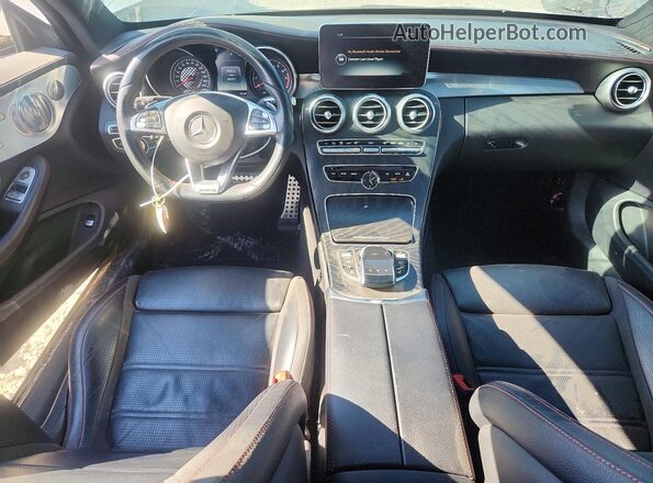 WDDWJ6EB6HF583676 2017 MERCEDES-BENZ C Charcoal Вид панелі приладів