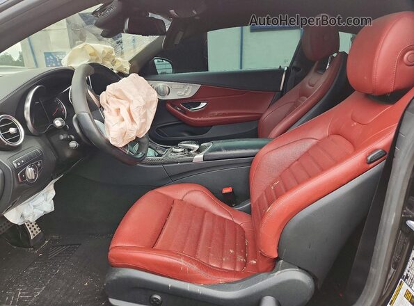 WDDWJ6EB6JF761429 2018 MERCEDES-BENZ C Black წინა სალონის ხედი