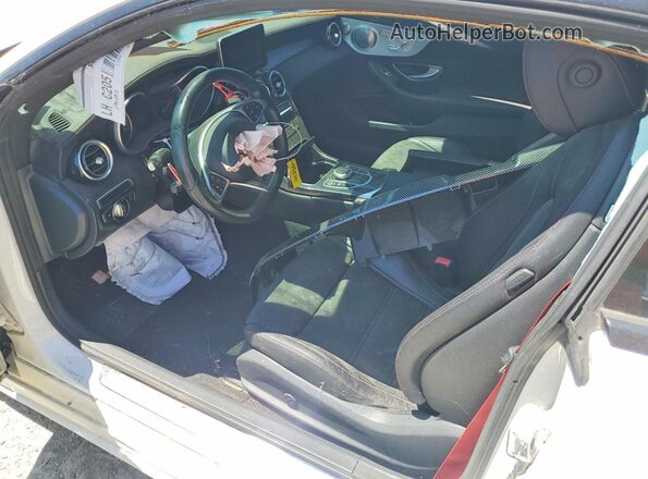 WDDWJ6EB8HF453110 2017 MERCEDES-BENZ C White Vista interior delantera