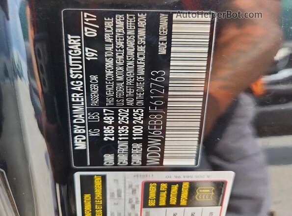 WDDWJ6EB8JF612763 2018 MERCEDES-BENZ C Black Widok komory silnika
