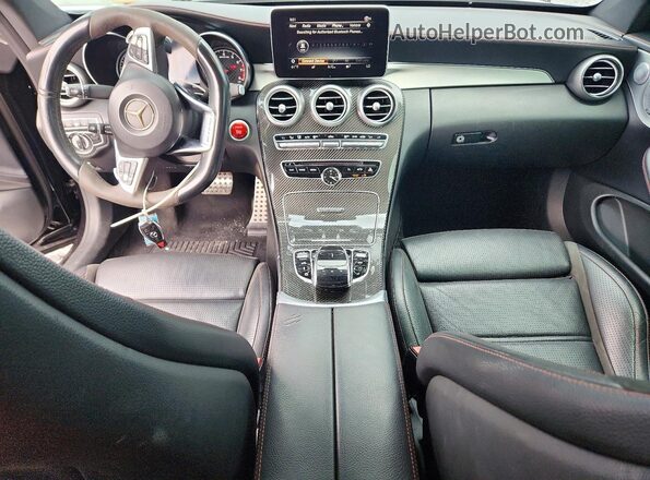 WDDWJ6EB8JF612763 2018 MERCEDES-BENZ C Black Widok deski rozdzielczej
