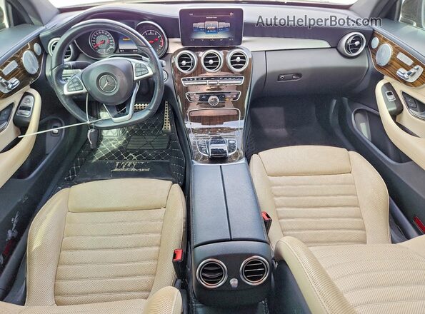 WDDWJ6EB8JF632088 2018 MERCEDES-BENZ C Black Dashboard view
