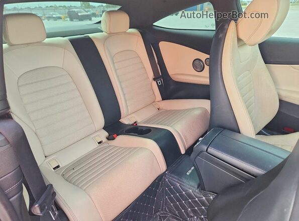 WDDWJ6EB8JF632088 2018 MERCEDES-BENZ C Black Rear seats view