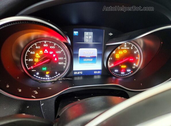 WDDWJ6EBXJF629547 2018 MERCEDES-BENZ C Black Vista del cuadro de instrumentos
