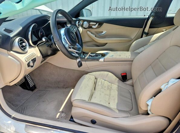 WDDWJ8DB3KF825229 2019 MERCEDES-BENZ C White Vista interior delantera