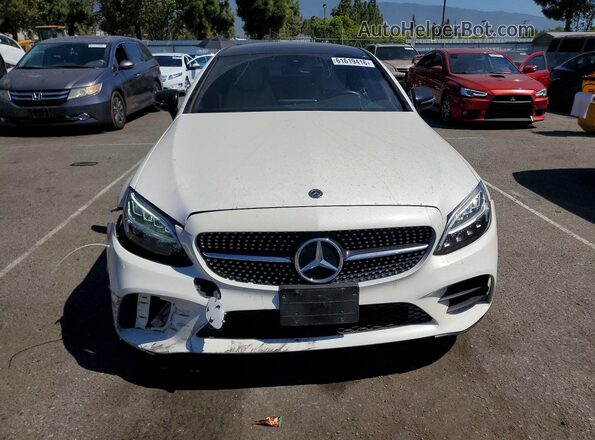 WDDWJ8DB3KF831595 2019 MERCEDES-BENZ C White წინა ხედი