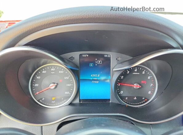 WDDWJ8EB4KF859808 2019 MERCEDES-BENZ C Silver Вид щитка приладів